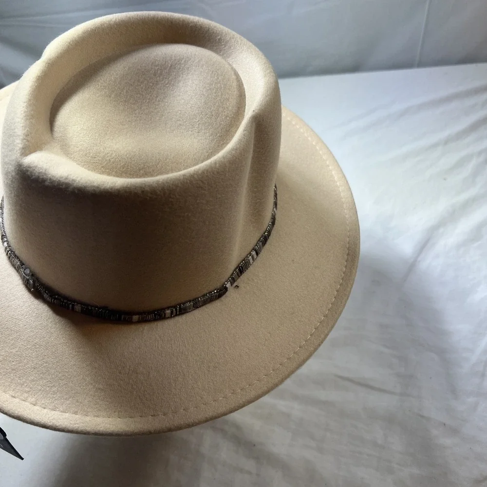 Marc And Mel Tan Large Brim Hat
